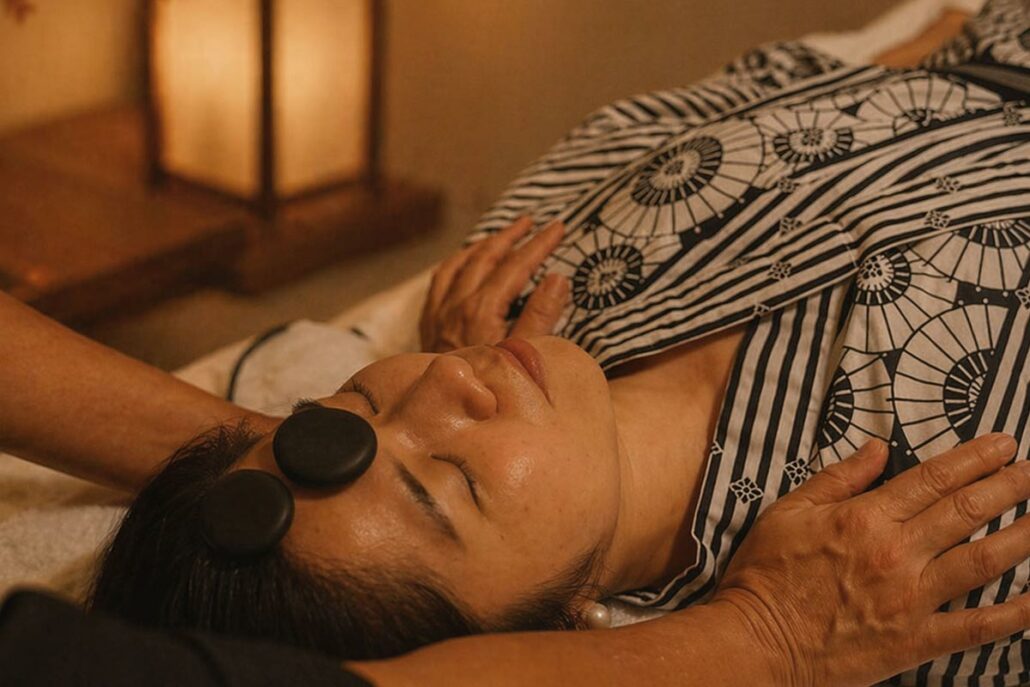 A massage treatment following the bath